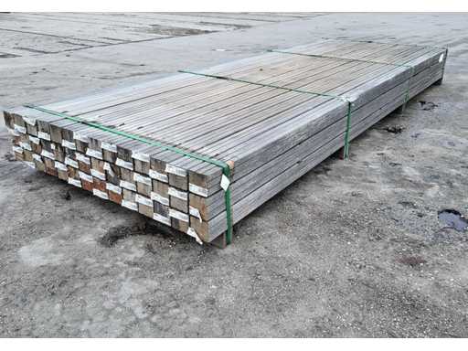 42x Kapur palen 68 x 68 cm, lengte 305 cm 