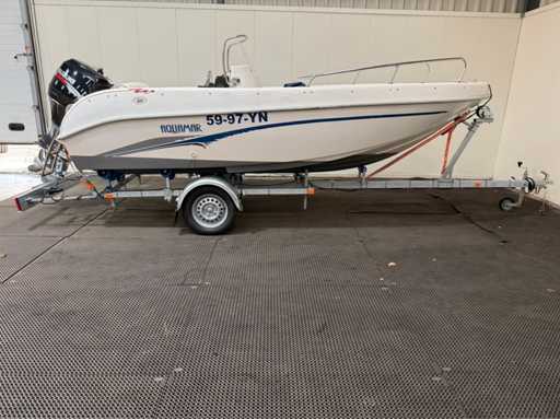 Aquamar – Erster – Suzuki 60 PS – inklusive Anhänger – Konsolenboot und Fischerboot –