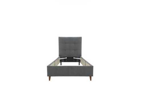 TRINITY New Grey Bed (90x200 cm)
