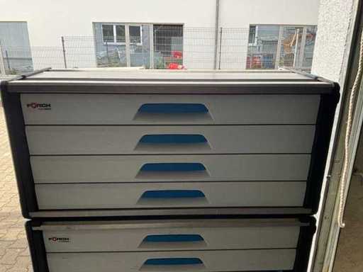 WorkMo 44-500 avec 4 tiroirs ou Förch VaroMove 396 x 1 052 x 506 mm