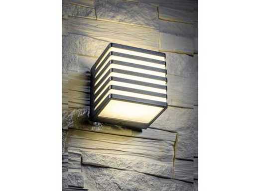 4 x Cube opal outdoor wall lamp zebra