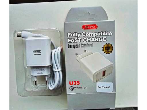 Byz - U35 - Szybkie ładowarki - Ładowarka do telefonu i kabel (750x)
