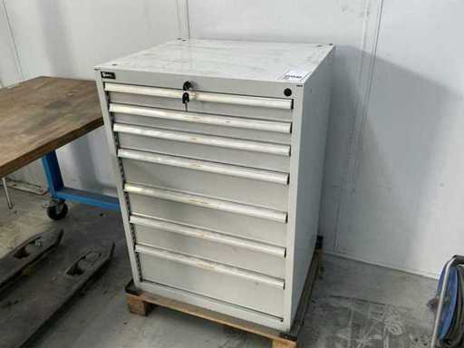 Cassettiera utensili con contenuto