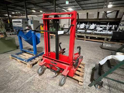 Dispositivo di sollevamento e rotazione della canna Genkinger del 1992