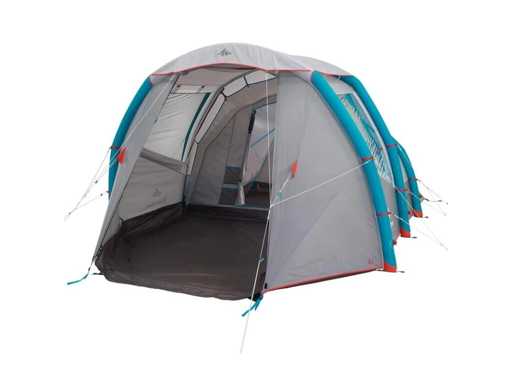 Quechua opblaasbaar kampeertent – luchtseconds 4,1 – 4 personen – 1 slaapkamer