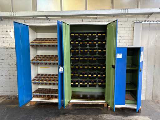   Lot of workshop cabinets without contents