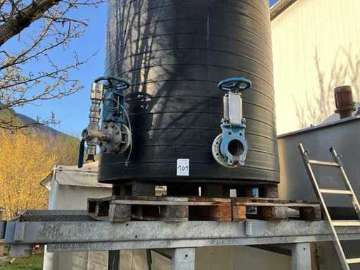 Réservoir d’eau cylindrique vertical