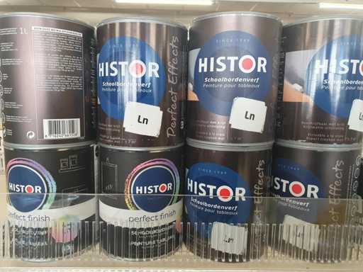 Histor Blackboard Paint White 1ltr (12x)