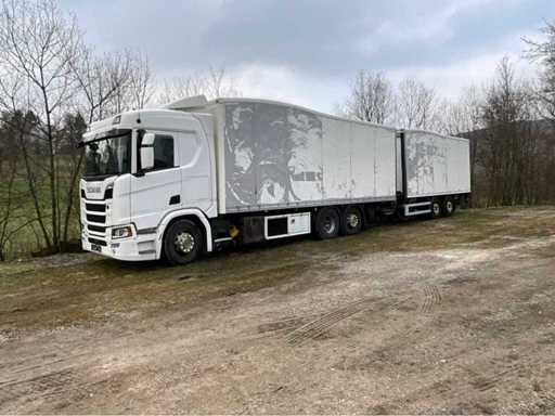 Scania - R 410 - 2019 - 3-osiowy chłodniczy wózek skrzynkowy, w tym 2-osiowa chłodniczka typu box trailer (O4) OMAR 20