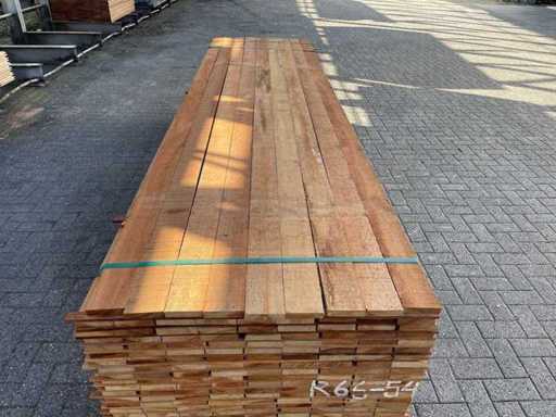 Planches de revêtement en teck de Guyana 4500x100x20mm (104x)