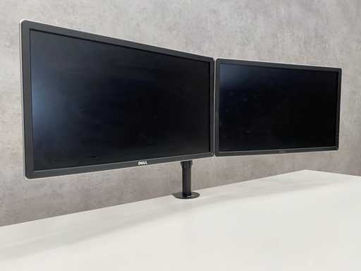 2x Dell P2414Hb - monitor da 24" con braccio monitor - DP, VGA, DVI