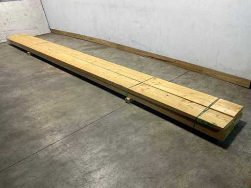 Spruce beam 660x29x7 cm (3x)