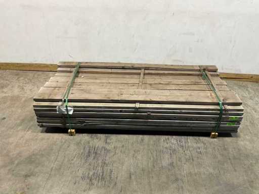 Grindă ratiată din lemn moale 38x120x2254 mm - KDI maro S4S R3 (73x)