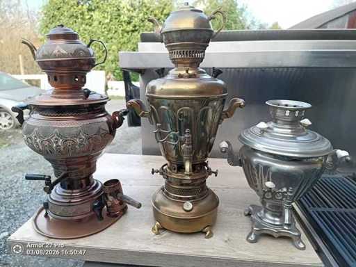 lot Samovar Russe, turc, Iranien, a bois, electrique, petrol