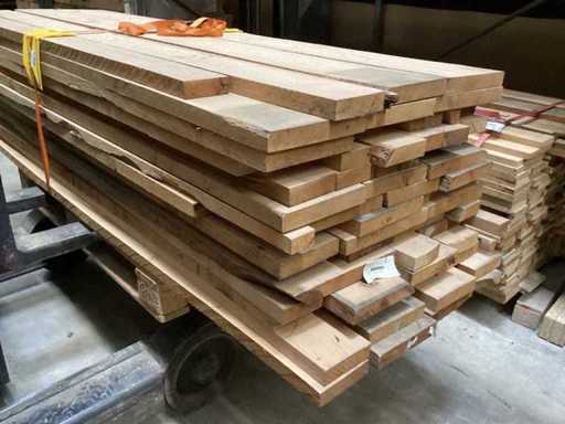 Red Alder Redalder American Planed Goods / boards edged on 4 sides / 2.50m long / max width board 30cm / thickness board 38mm / dry air-dried