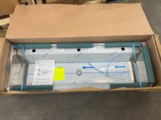 Lavage en acier inoxydable Intersan Sanilav 3 - 140 cm pour 3 personnes