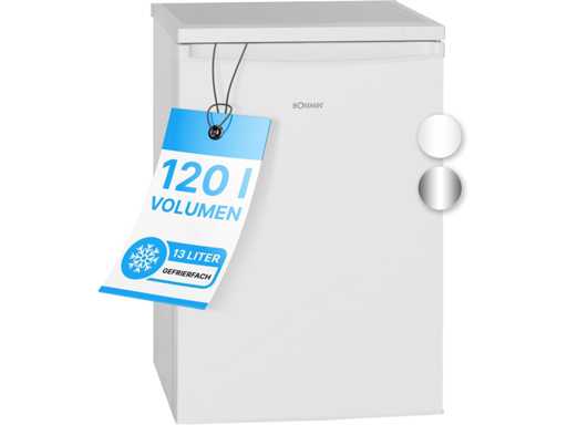 Bomann koelkast met kleine vriezer 120L wit KS2184-1-wit
