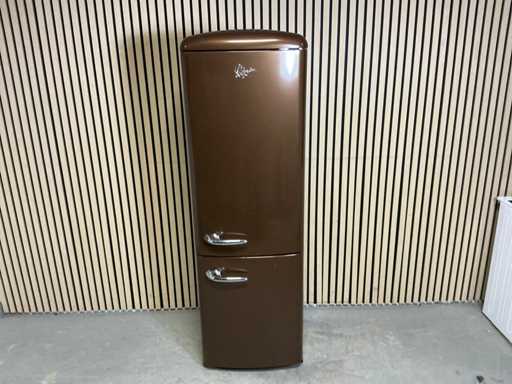 Pelgrim PKV188BRUIP01 Vrijstaande retro koel-vries combinatie