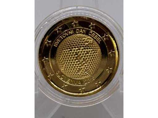 2 euros plaqués or – Journée mondiale de la compétition – Slovénie 2018