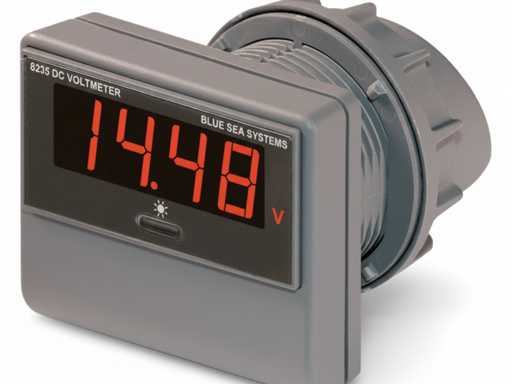 Blue Sea 8235 0 la 60V Afișaj indicator de voltmetru DC