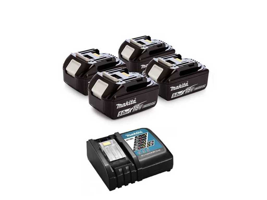 Makita - 18V 5Ah - Batterie avec chargeur