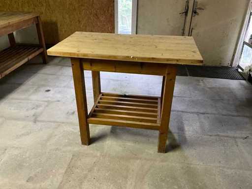Wooden workbench