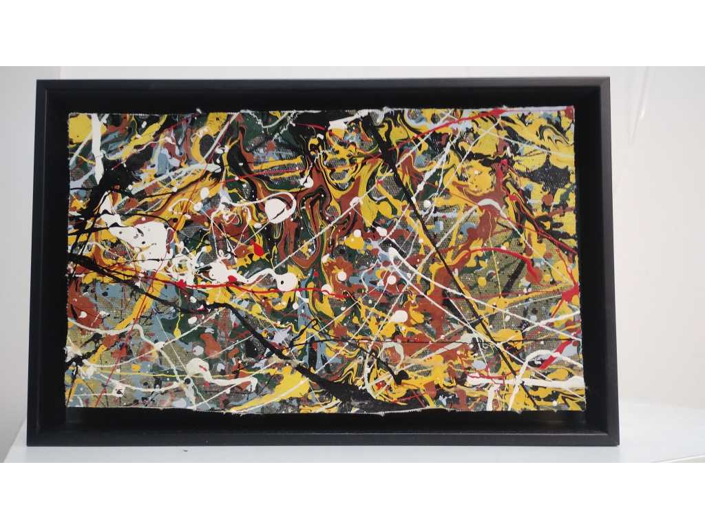 Painting after Jackson Pollock