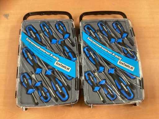 Schroevendraaierset 9 delig (2x)