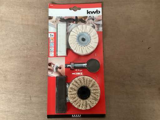 KWB 485300 Polierset 5-teilig mit Halter (12x)