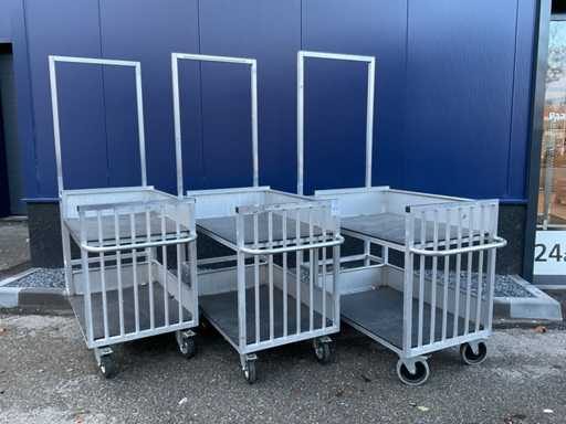 Orderpick wagen/transportwagen (3x)