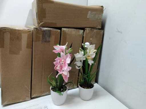 Lifelike artificial orchid (12x)