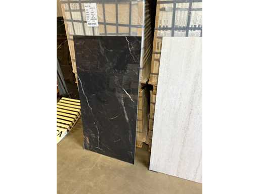 Pl?ci cu aspect marmur? neagr? 60x120 23,04 m2