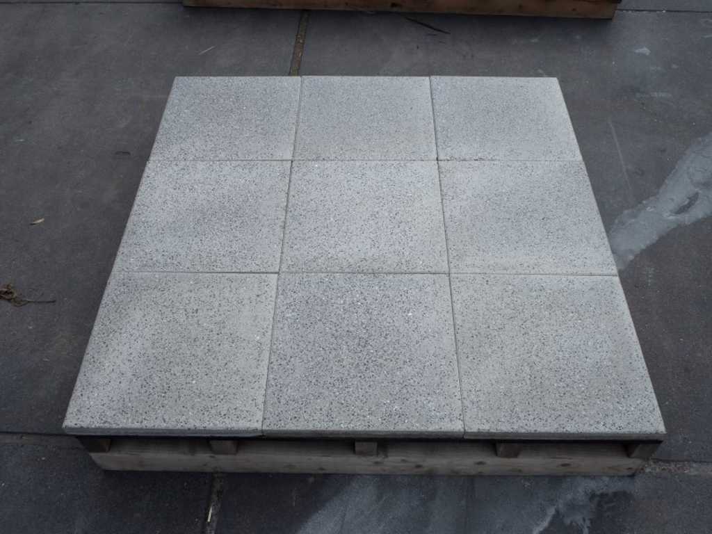 Tuintegels van beton 38,4m²