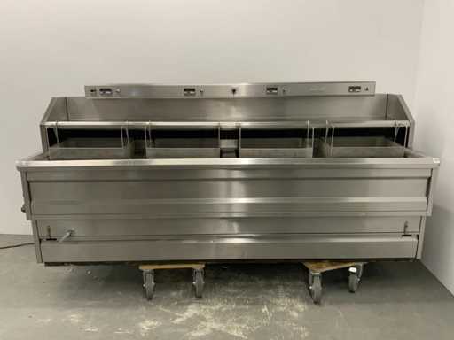 Perfecta - Summum Special E 4 Pans - 4-pan production kitchen fryer wall