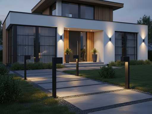 Garden lamp GU10 50cm fitting sand black waterproof(8x)