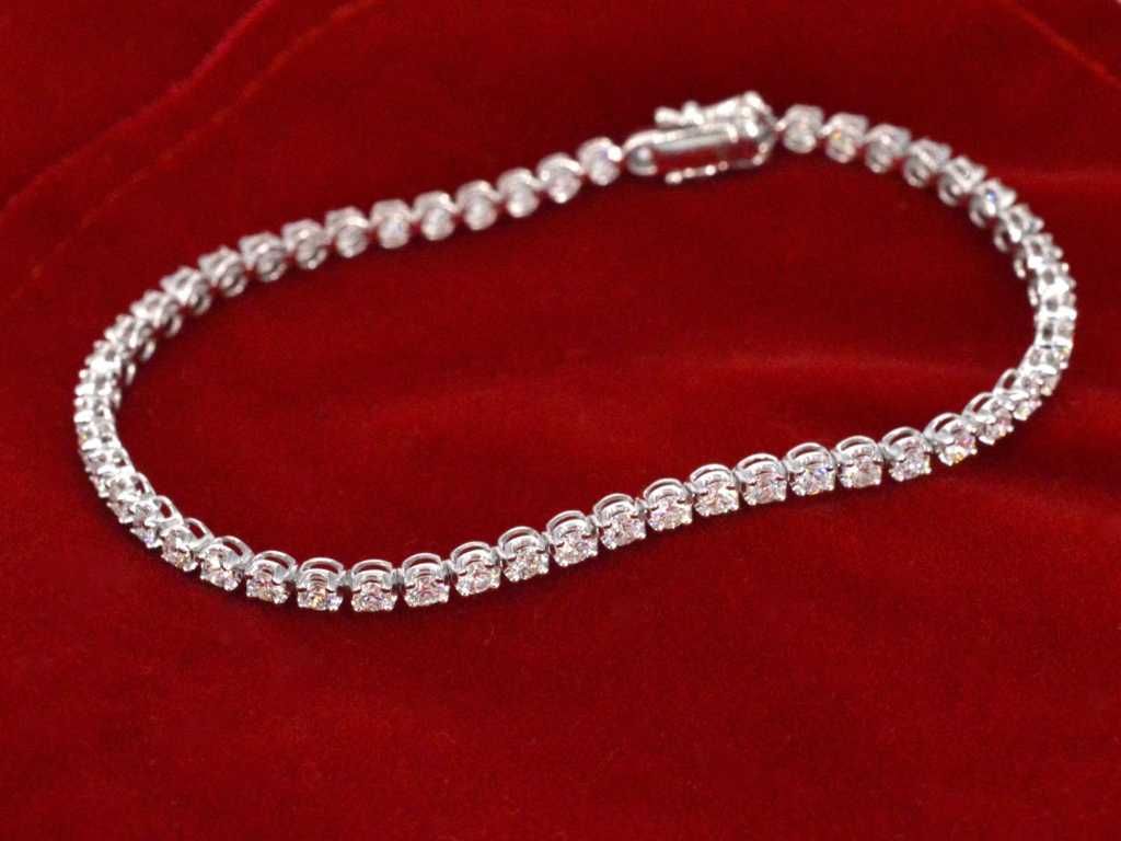 Bracelet tennis avec diamants de 3,00 carats