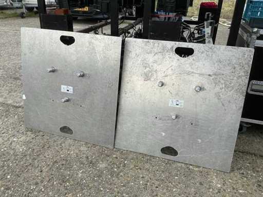 Durastage 3834-2 Aluminium trus baseplate (2x)