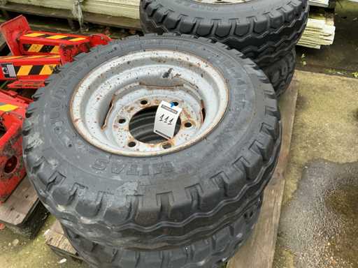 Pneu agricole Mitas + jante (4x)