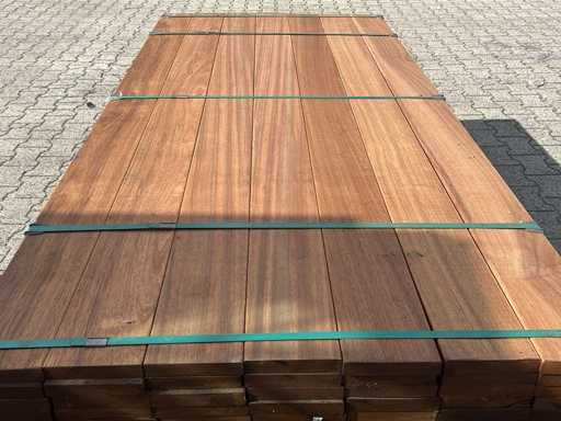 Gujana Deski tekowe strugane 1250x140x25mm (161x)