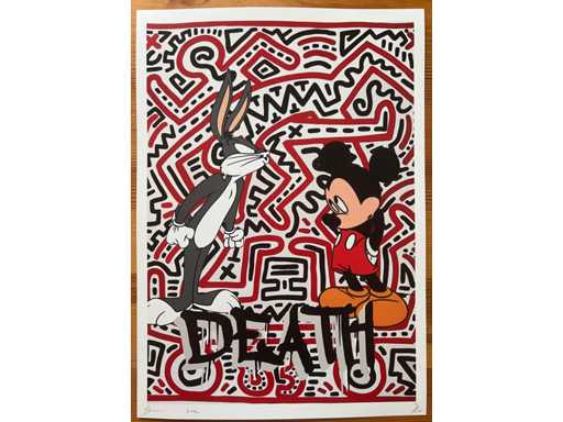 DEATH NYC: Keith Haring Bugs Bunny & Mickey Mouse 71/100