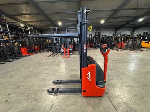 2017 Linde L12 1.200kg Duplex 292cm Vrijhef Pallet Truck Stacker Ant 2.344 Uur
