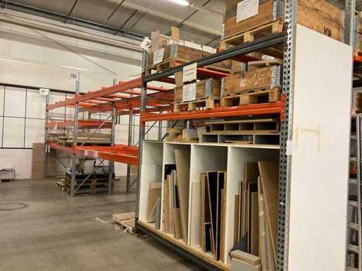 Heavy-duty shelf, with contents