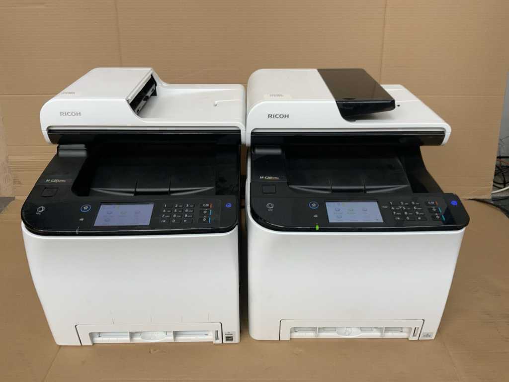 Ricoh SP C261SFNw drukarki i kopiarki (2x)