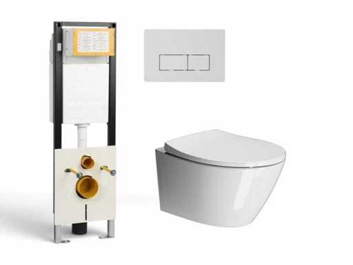 Wisa built-in reservoir with GSI MODO rimless wall closet