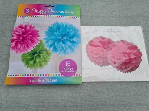 Decoratie set pompons