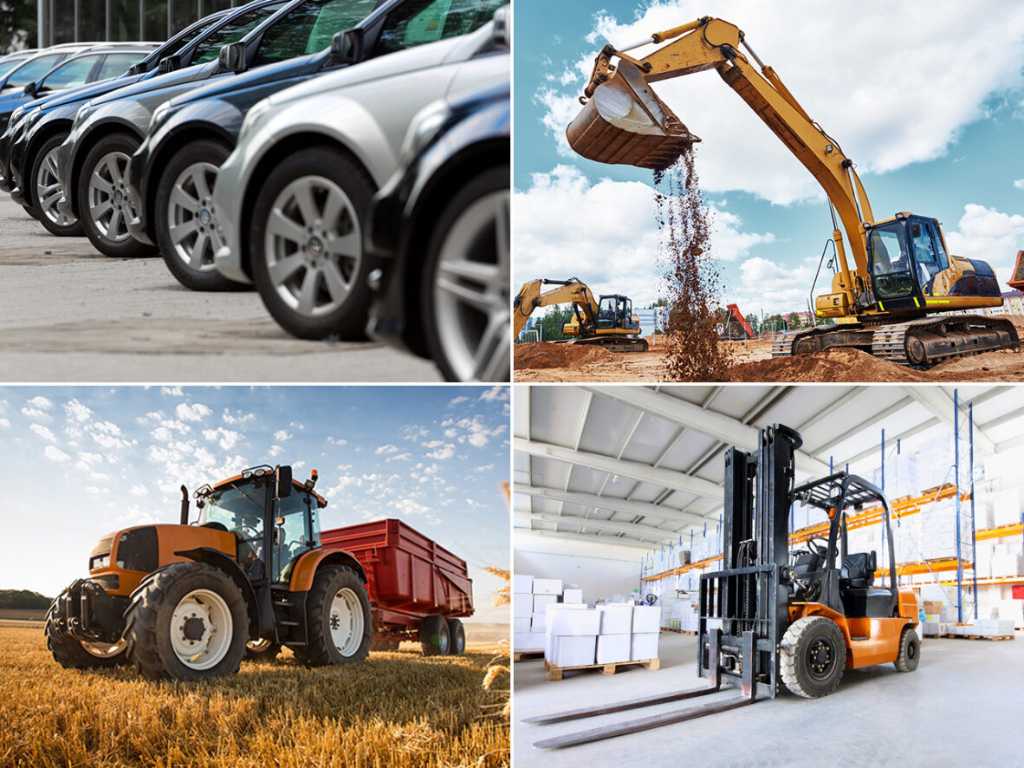 Cars, Trucks, Forklifts, Agricultural Machinery, Construction & Earthmoving