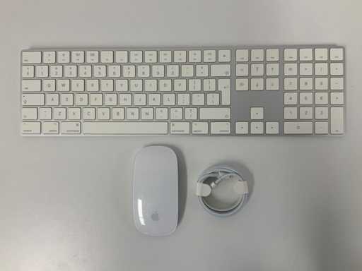 Apple - Tastatura Magic QWERTY cu tastatură numerică și mouse magic