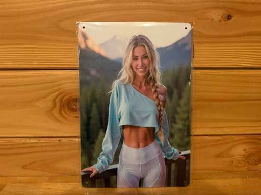 Metalen reclamebord 30x20cm