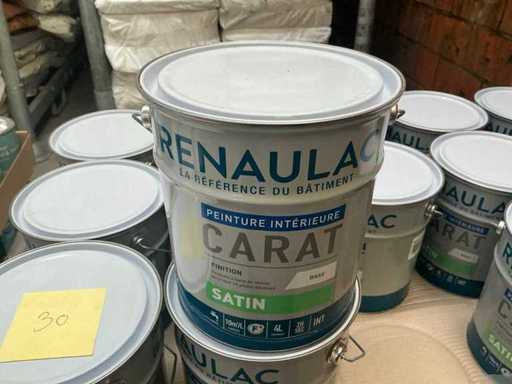 Renaulac Carat Satin Yellow 4000ml peinture d’intérieur (30x)