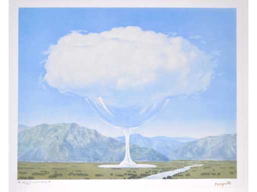 René Magritte (après) - La Corde Sensible - lithographie - enseigne. Greorgette Magritte